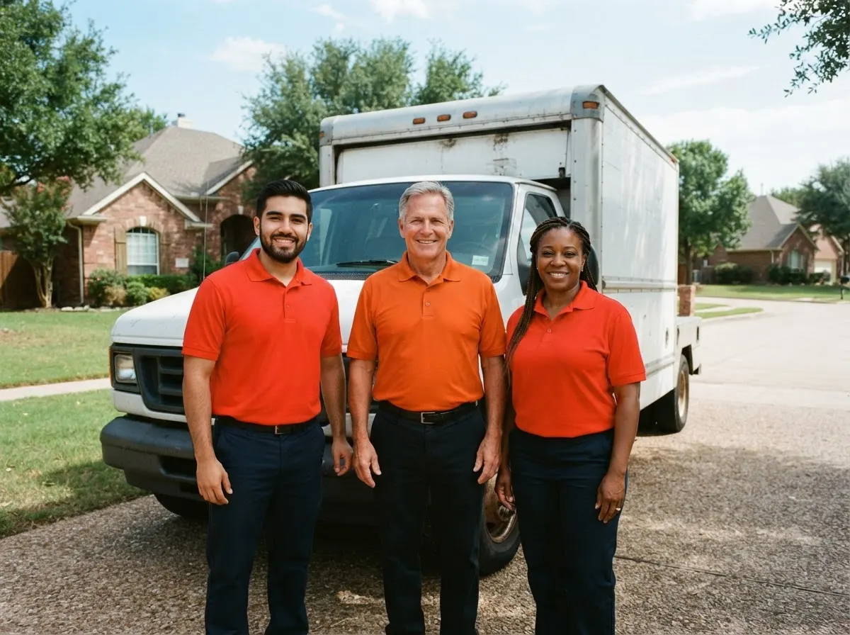 Quick Clear Junk Services junk removal service team in McKinney, TX